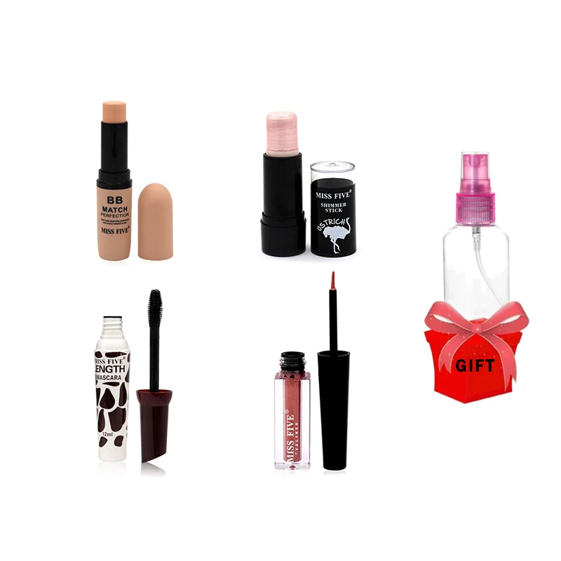 

Makeup 4pcs/set Including Concealer,Shimmer Stick,Mascara,Eyeliner Face/Eye Women/Girls Cosmetic Maquiagem Brighten Outline Tool