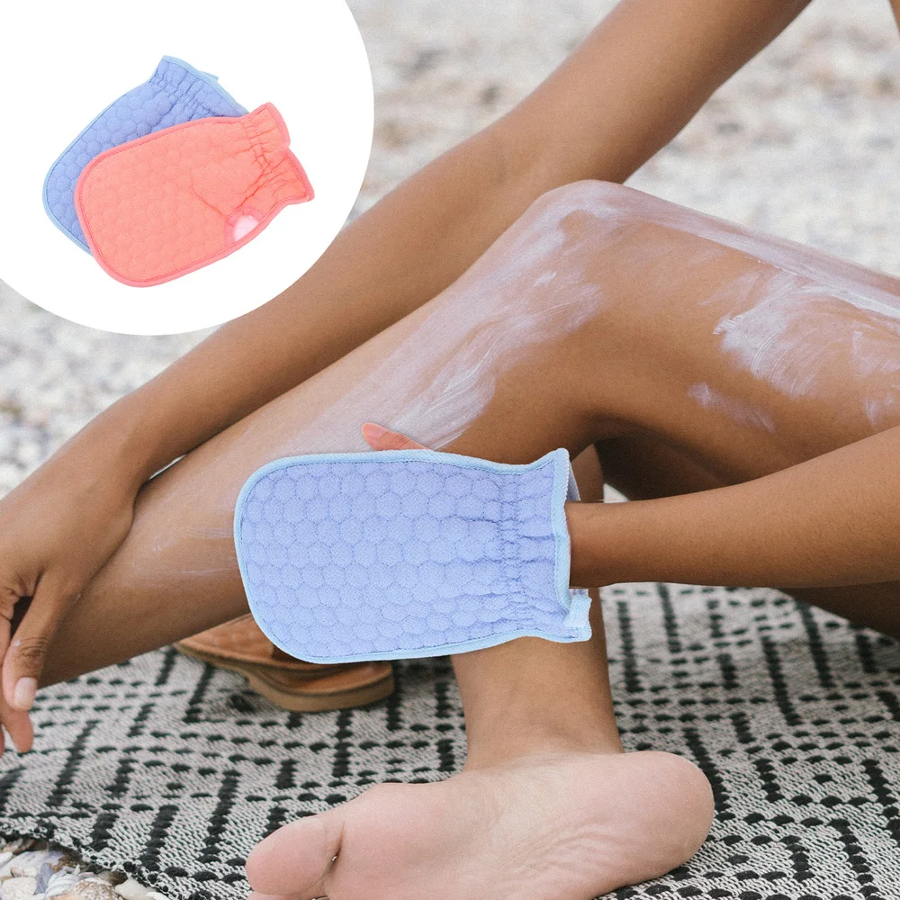 

2Pcs Back Scrub Shower Body Exfoliating Scrubbing Blue