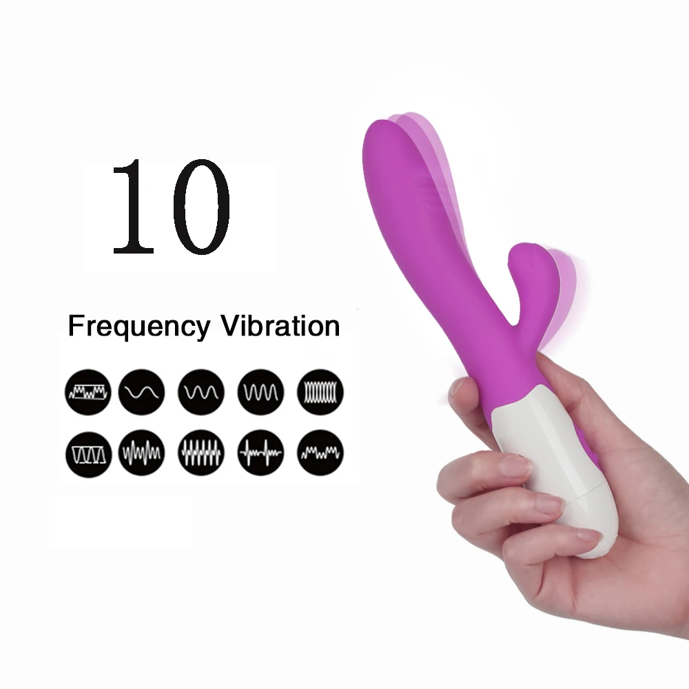 Водонепроницаемый 10 скоростей Gspot вибратор для женщин фаллоимитатор кролик