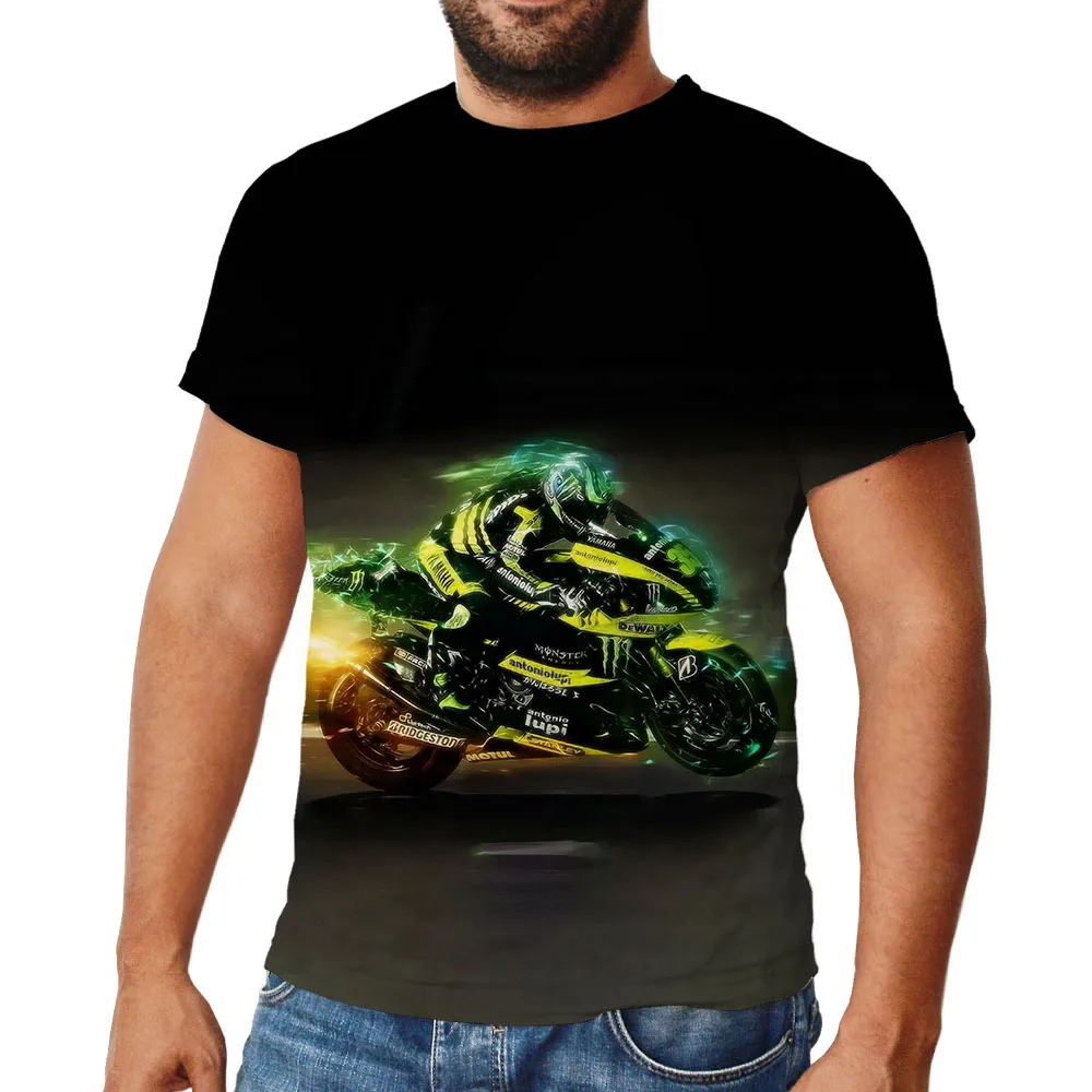 

Race Motorcycle Free shipping 2021 Motocross Riding short for Isle of Man TT Races Custom's Circle Print Motorcycle 3D T Shirt