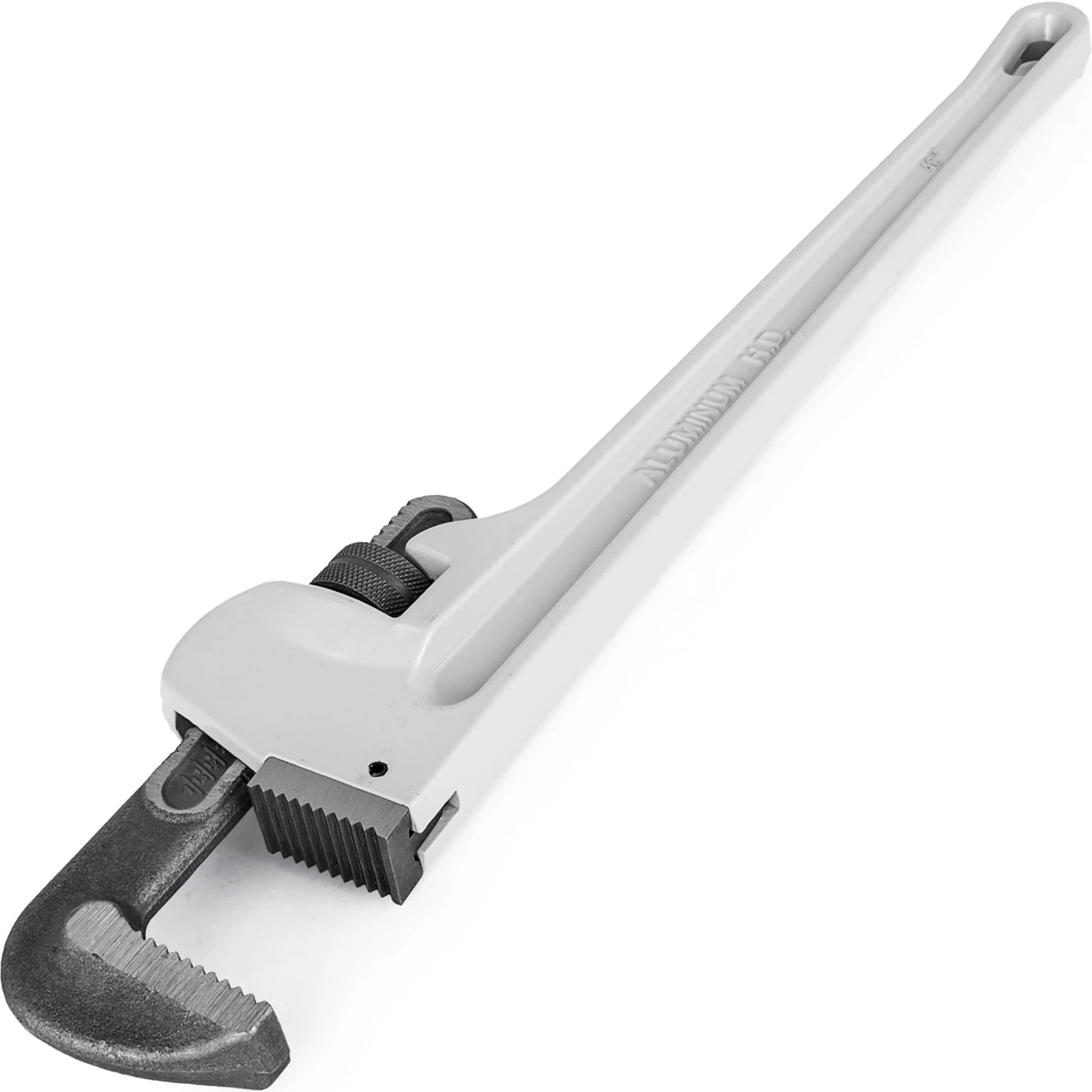 

VEVOR Aluminum Straight Pipe Wrench 48", Adjustable Plumbing Pipe Wrench 4.3" Jaw Capacity, Straight Handle Plumbers Tool