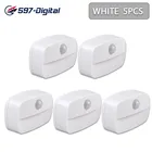 Беспроводной светодиодный светильник с датчиком движения, на батарейках, 2021