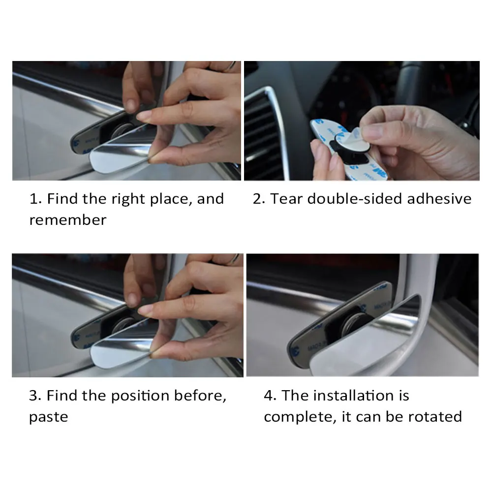 DSYCAR 1 пара зеркало для слепых пятен вспомогательное заднего вида HD выпуклое