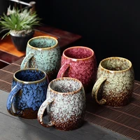 480ml china ceramic mug kiln change coffee cups porcelain water pottery tea mugs gift handle cute kung fu