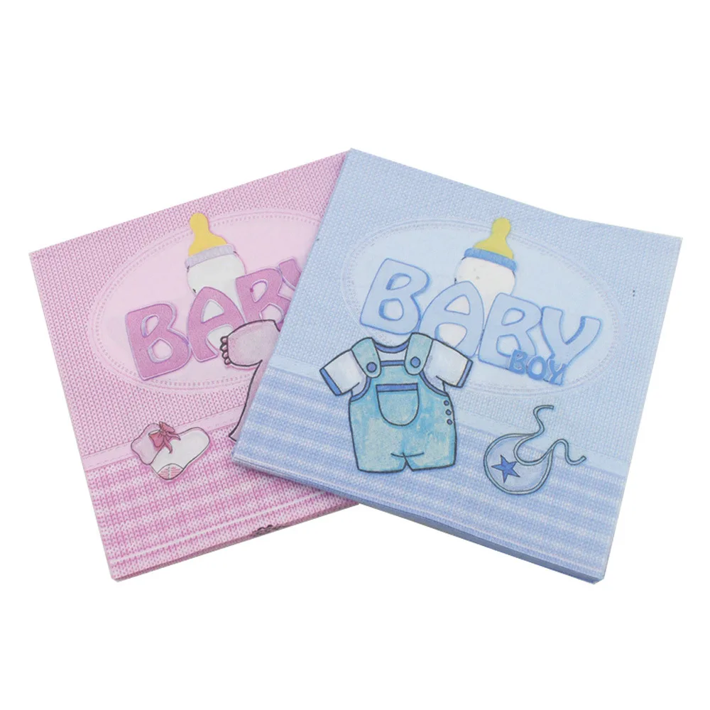 33x33 см 20 штук салфетки Бумага для baby shower или вечеринки по случаю празднования