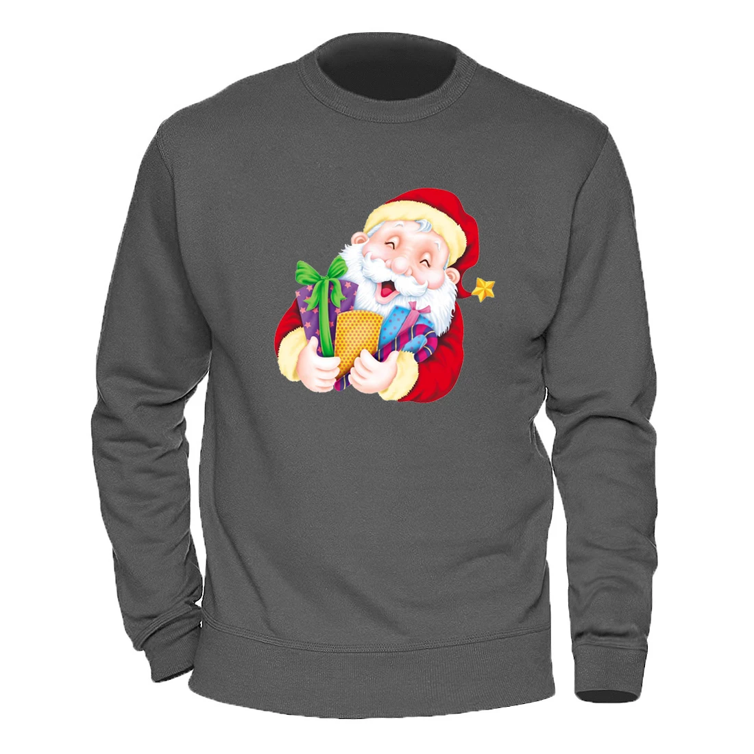 

Santa Claus Gift Sweatshirts Man Long Sleeve Crewneck Tracksuits Hooded Tracksuits Loose Comfortable Fit Outdoor Casual Pullover