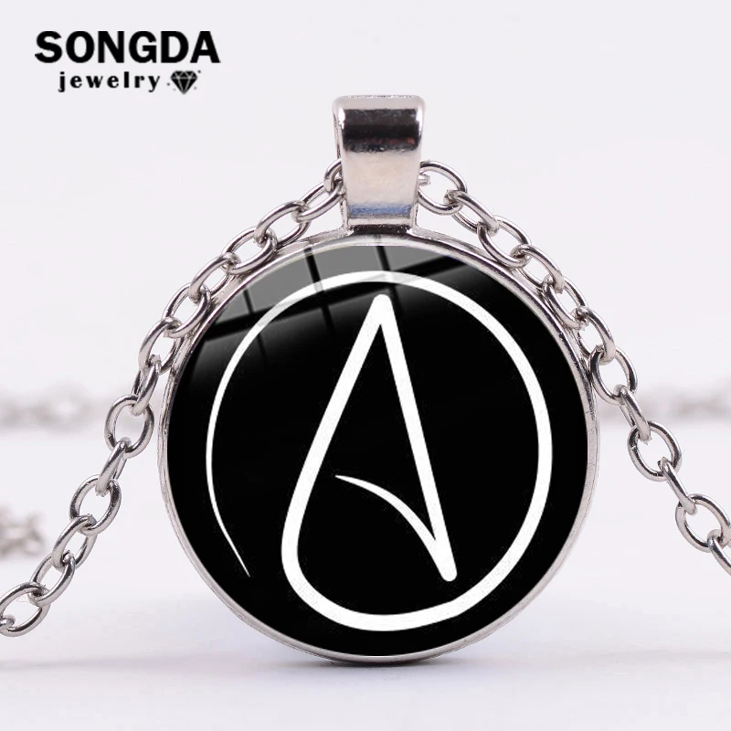 Ожерелье с подвеской-символом атеиста SONGDA высококачественное ожерелье из сплава