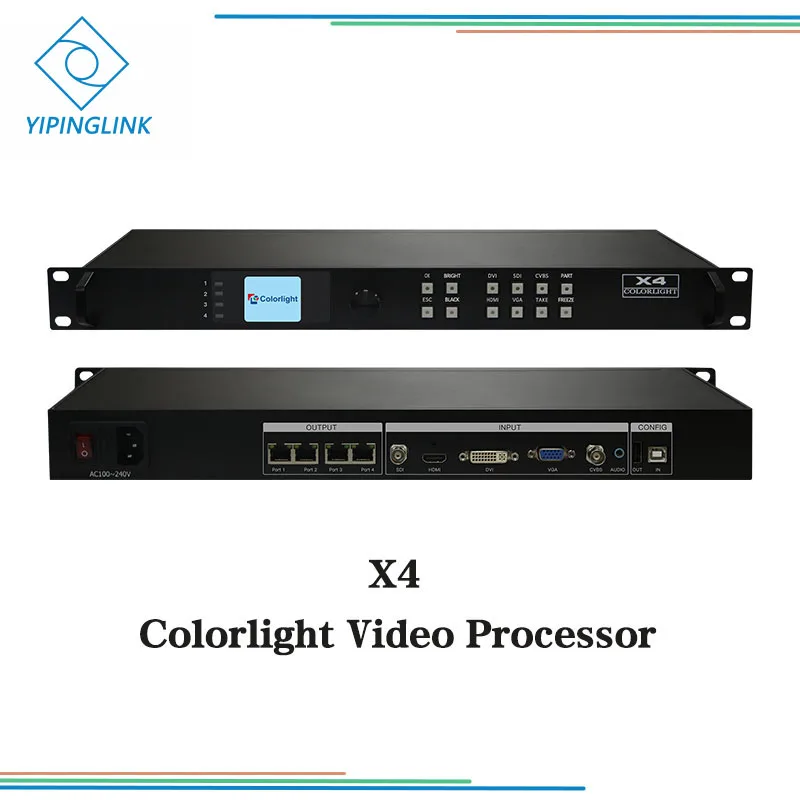 Colorlight X4 видео процессор интегрирует 2 шт отправка карты два в одном процессор 4 порта выход