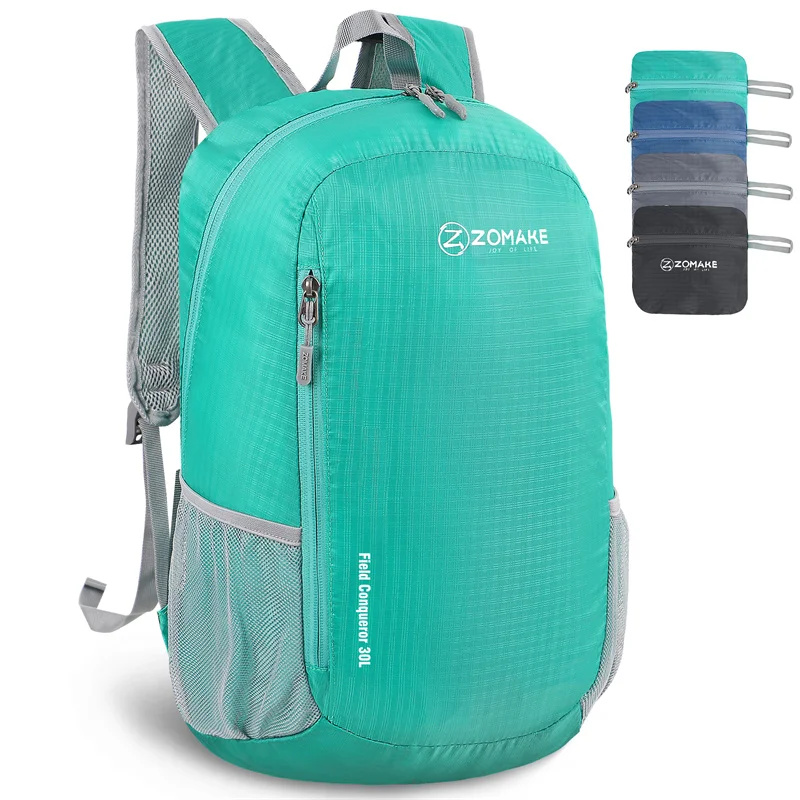 ZOMAKE 30L Outdoor Lightweight Backpack Foldable Water Resistant Travel Packable Hiking Backpack for Women Men