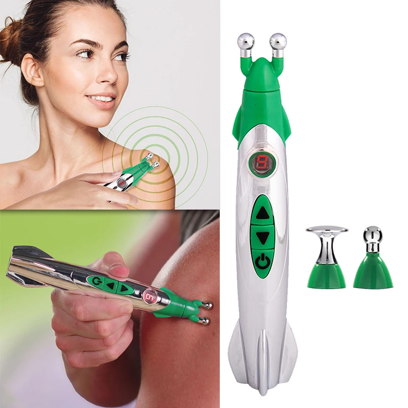 

Meridian Energy Pen Muscle Circulation Massage Acupuncture Pain Relief Massager Electronic Therapy Meridian Electric Massage Pen