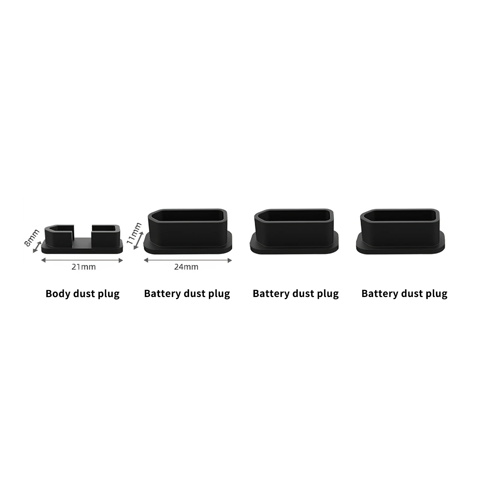 

Drone Anti-Dust Plug Set Black Silicone Anti-Dust Lid For DJI FPV Effectively Protect Connective Oxidation Short Circuit Problem