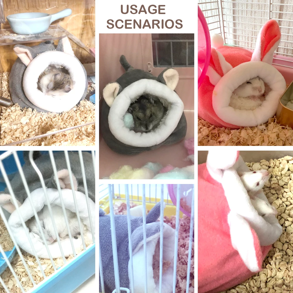 hamster house guinea pig hamster cotton house pet bed house small animal nest winter warm for rodentguinea pigrathedgehog free global shipping