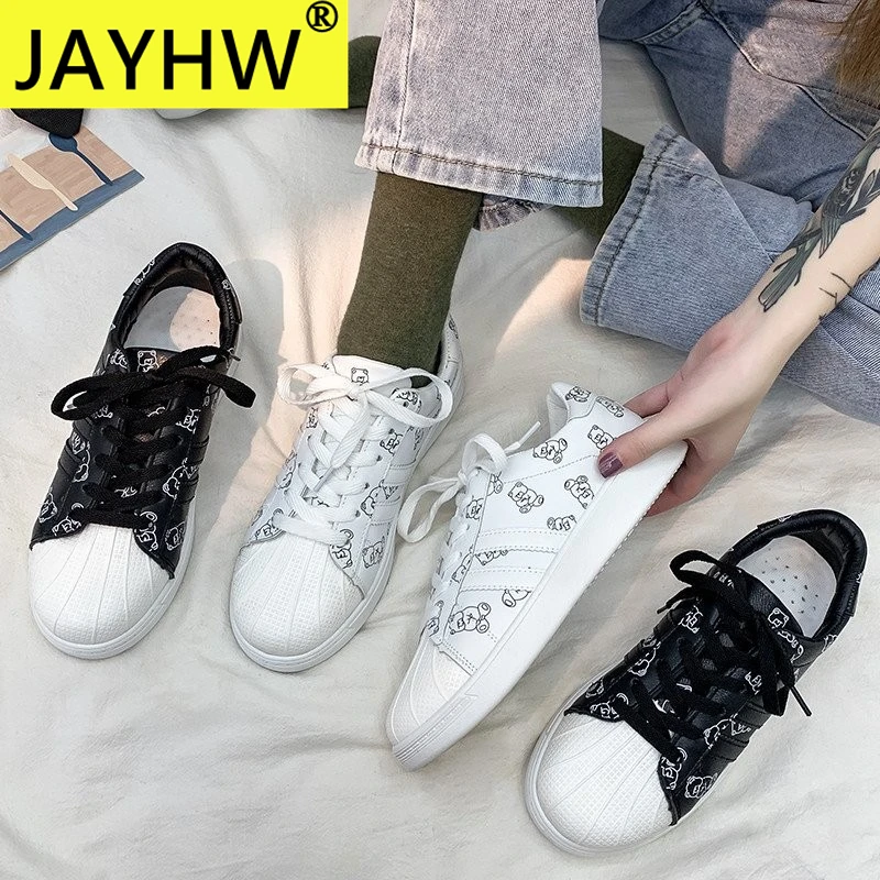 

JAYHW New Women Mesh Pu Leather Shoes Female Thick Flats Shoes Casual Comfort Low Heels Flat Shoes Women Mujer