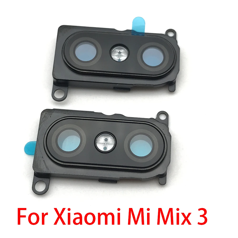 

5Pcs/lot Back Rear Camera Glass Lens Circle Cover With Adhensive For Xiaomi Mi Mix 3 Mix3 glass lens Frame