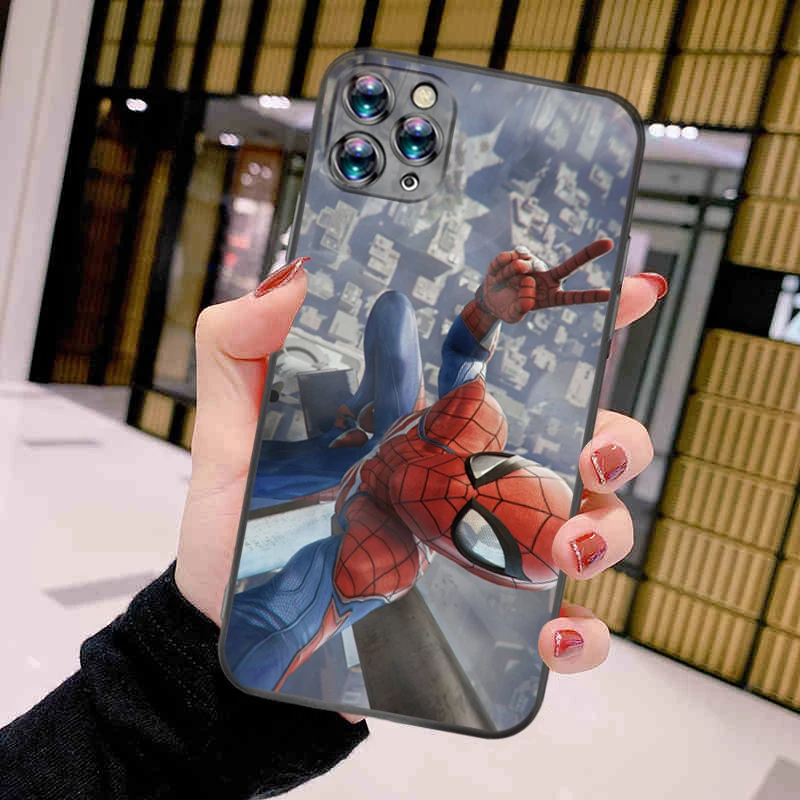

M-Marvels Super Men Hero Iron Phone Case For iPhone 11 12 Pro XS MAX 8 7 6 6S Plus X 2020 XR Mini TPU Ultra-Thin Soft Cover