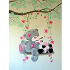 Алмазная вышивка 5d, картины с изображением мыши из мультфильма, квадратные стразы, наборы для вышивки крестом