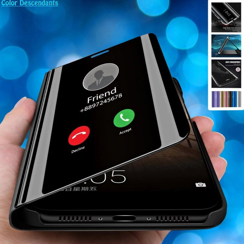 Умный чехол для iPhone 5-8 X XR XS Max с зеркальной поверхностью цвета на выбор | Мобильные