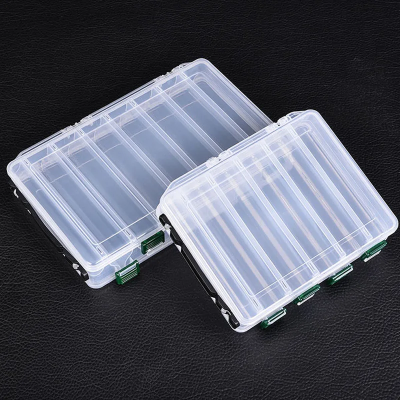 Двусторонняя коробка для рыболовных снастей пластиковый органайзер летающих