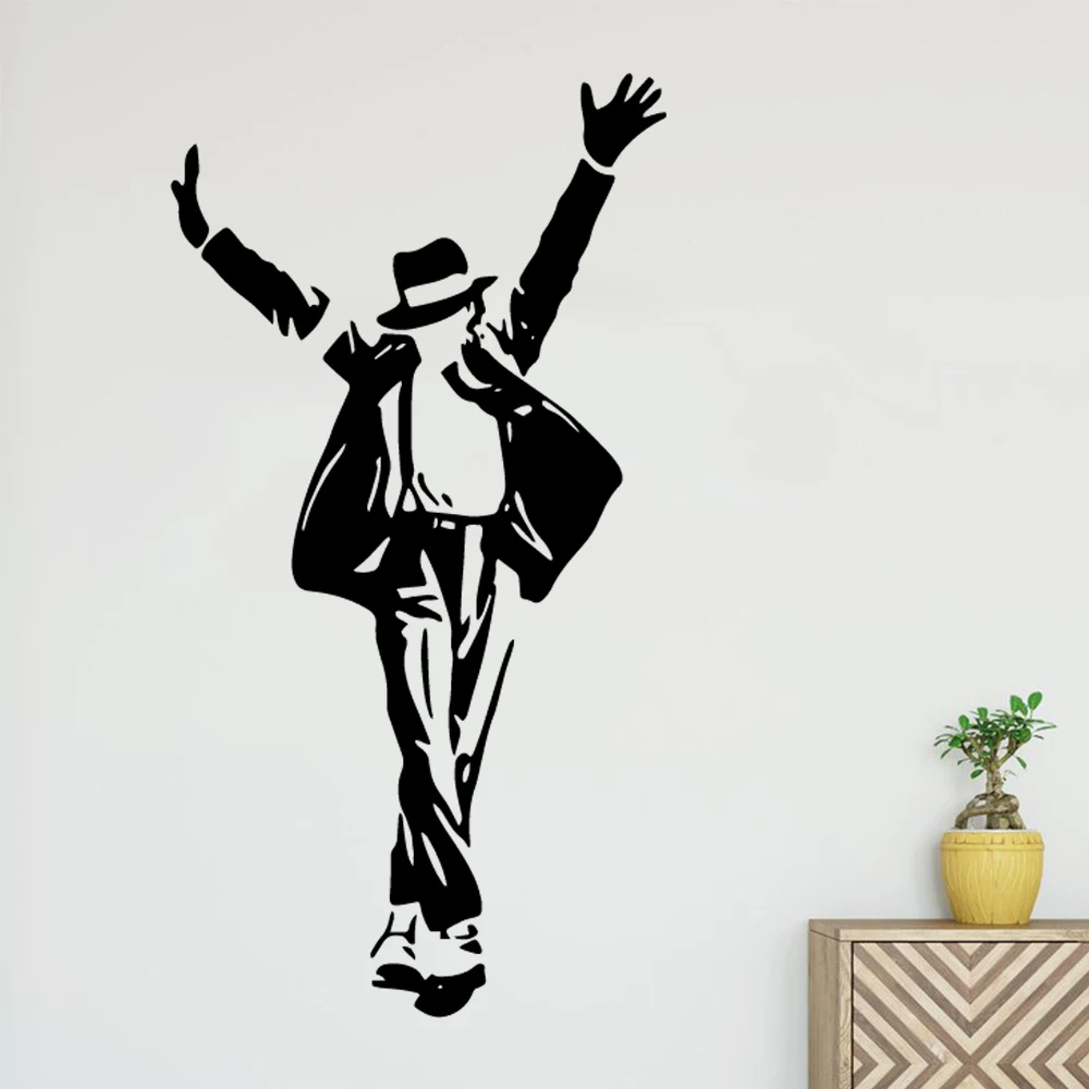 

Black Stickers dancing man Wall Decal Art Vinyl Stickers For Kids Room Living Room Mural Home Decor Decoration Sticker Decal