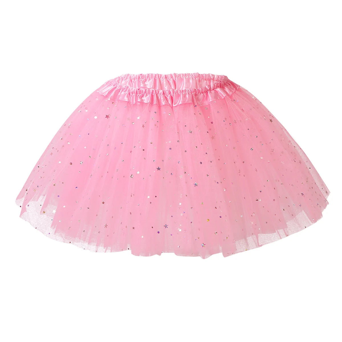 Балетная юбка с блестками и блестящими звездами Одежда для танцев девочек
