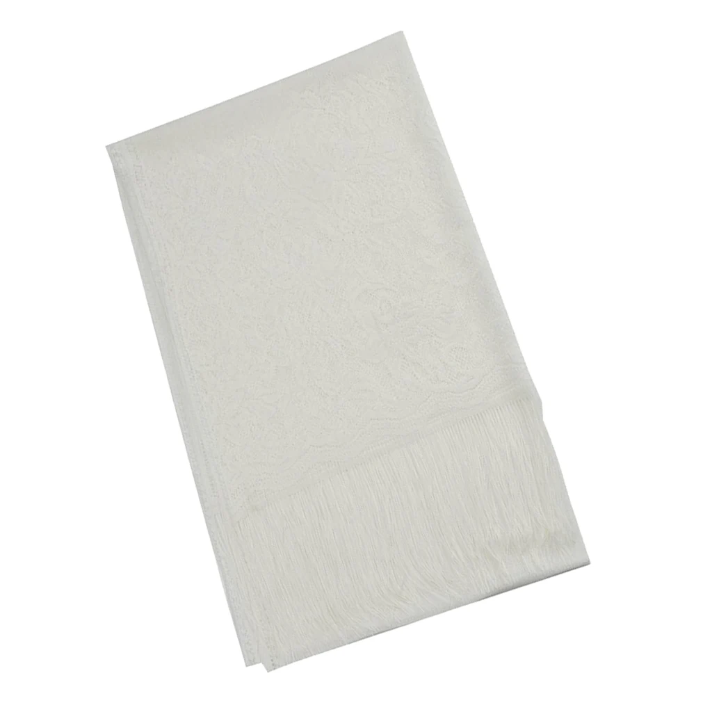 Женская кружевная шаль с цветочным принтом накидка для вечернего платья