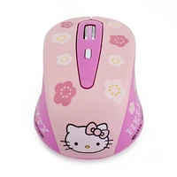 2 4g wireless computer mouse ergonomic silent creative mause hallo kitty cute mice girl pink gift for laptop pc mac computer