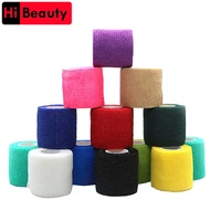 1pc disposable self adhesive flex elastic bandage tape for tattoo handle grip tube wrap elbow stick medical accessories 5450cm