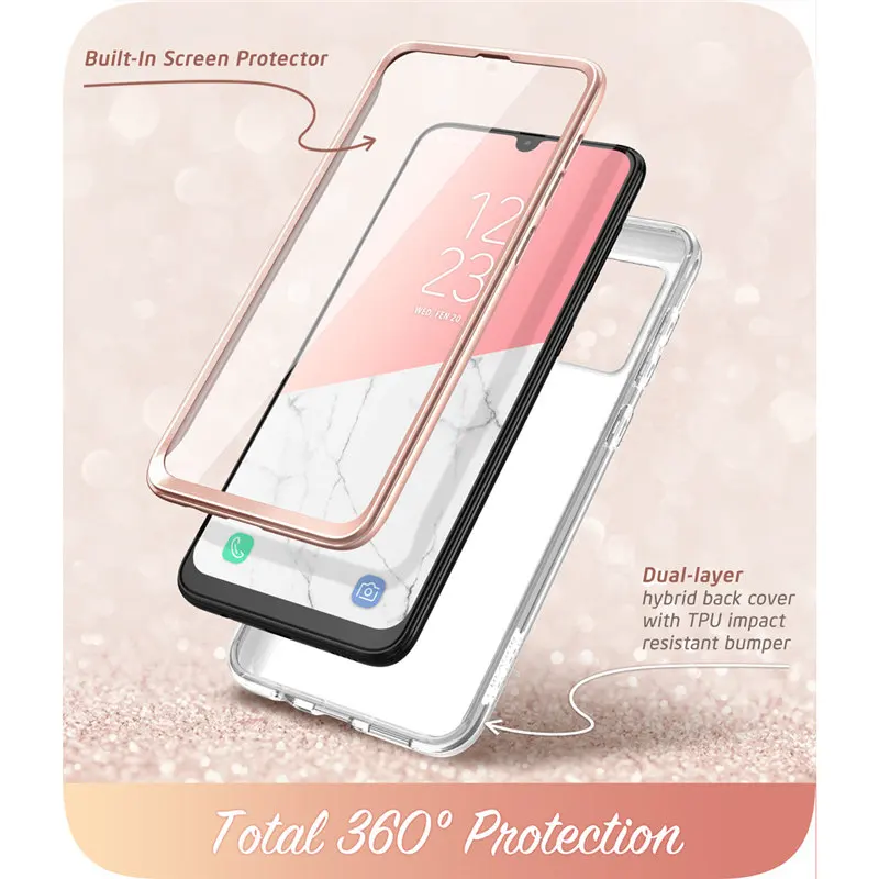 i blason for samsung galaxy a51 case 2019 cosmo full body marble case cover with built in screen protectornot fit a50 a51 5g free global shipping