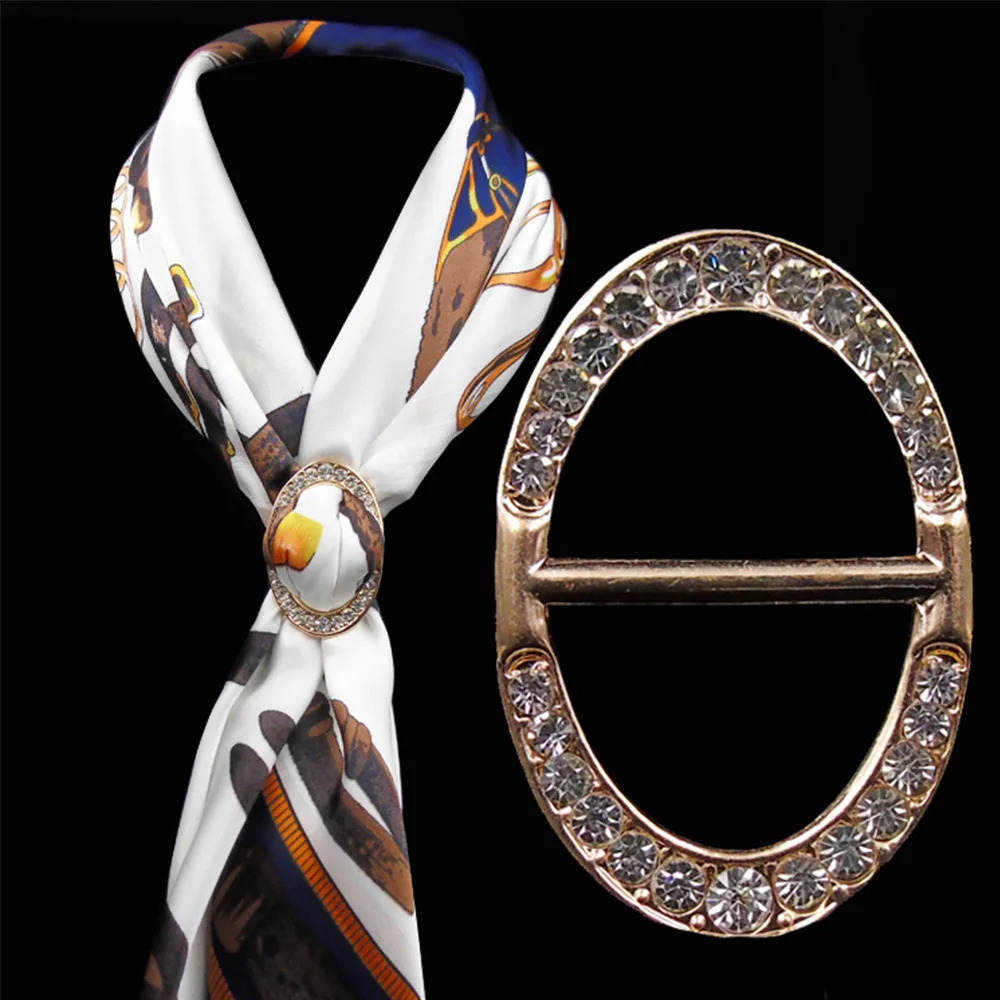 Женская Классическая Брошь-зажим для шарфа с кристаллами | Украшения и