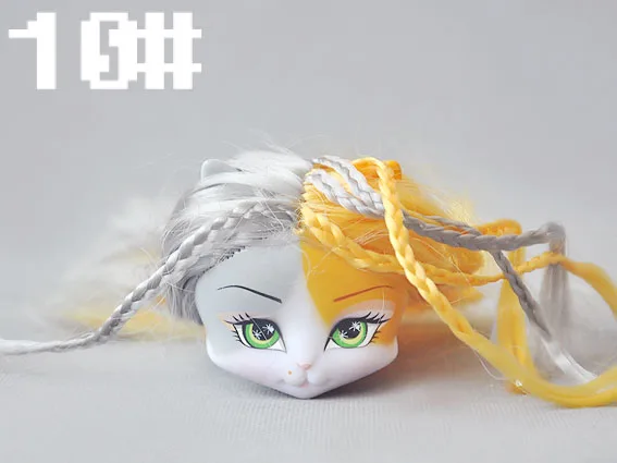 Новые куклы головы кошки головы для куклы-монстры Kitty куклы девушки подарки головы для поделок - Цвет: doll head B