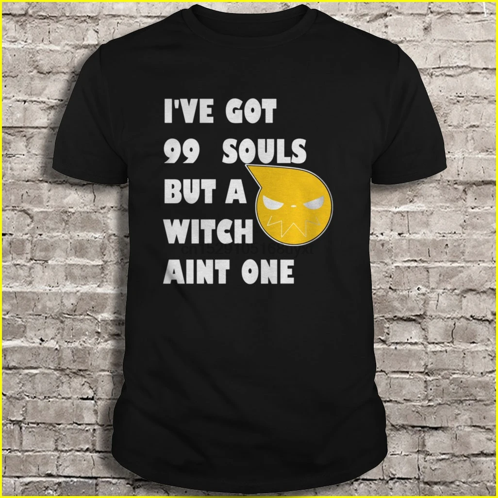 Мужская футболка I 've got 99 souls but a witch aint one Soul Eater женская футболка| |