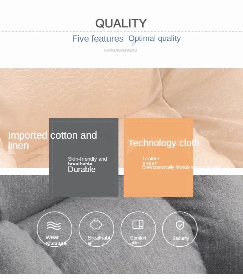 Кресло для отдыха раскладное одноместное в нордическом стиле спальни гостиной