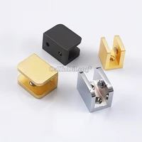 10pcs solid pure brass thicken glass clamps bathroom shelves support clips glass fixed holder brackets for 512mm no drilling