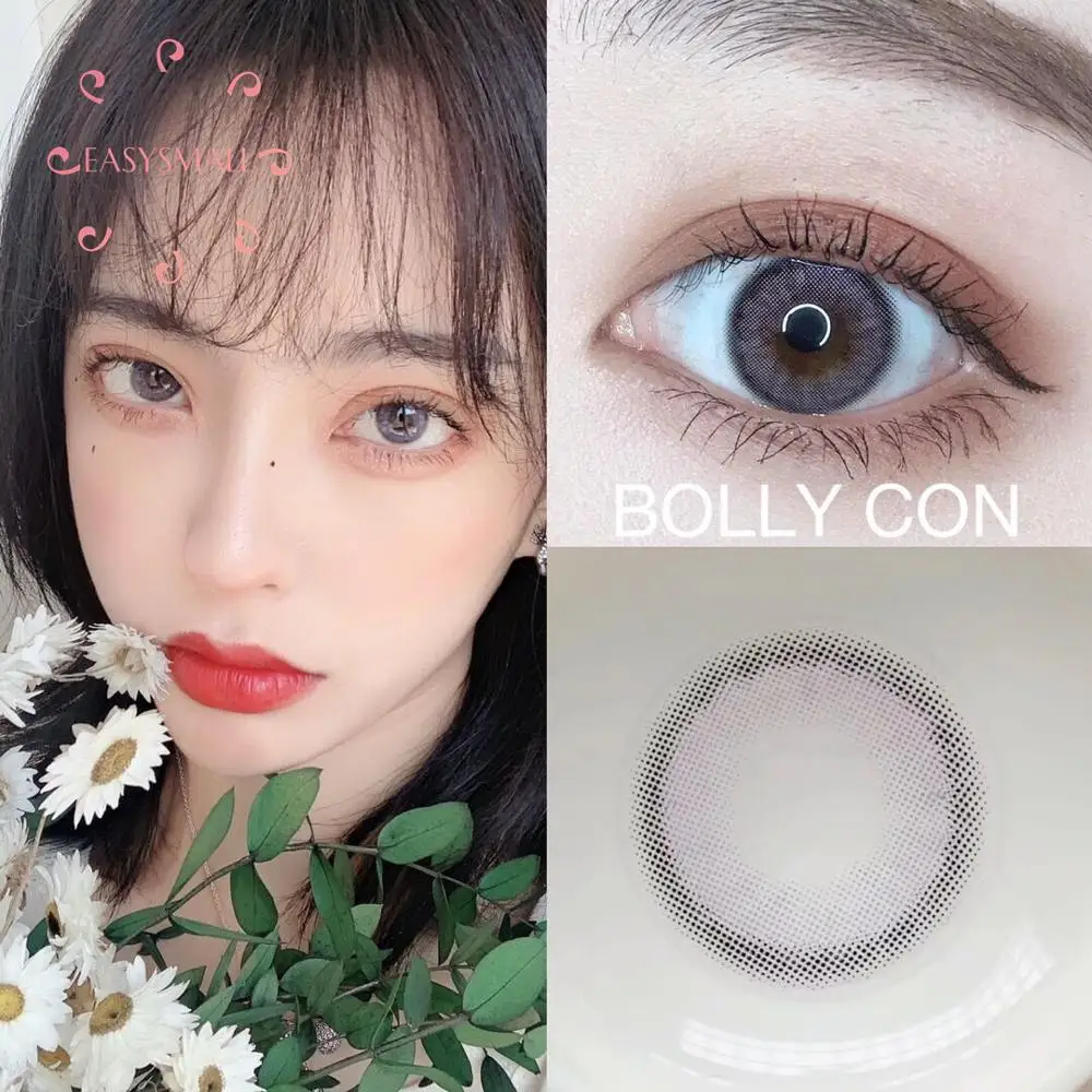 easysmall voilet black outer ring color beautiful pupil contact lenses cosmetic contact lens eye color degree option 2pcspair free global shipping
