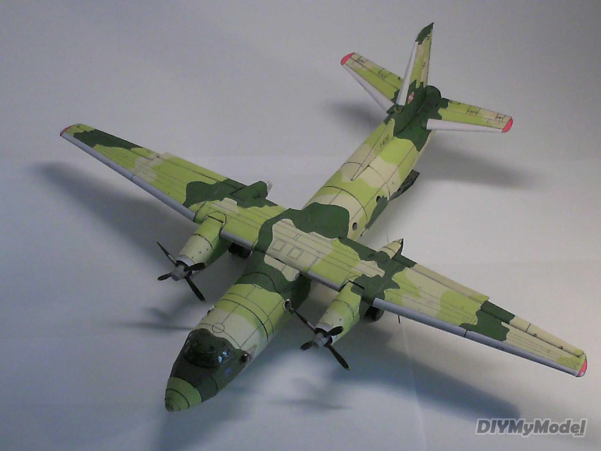 DIYMyModeI militar an 26 fighter DIY, KIT de modelo de papel artesanal, rompecabezas de juguete hecho a mano, regalo, accesorios de pel&iacute;culas-0