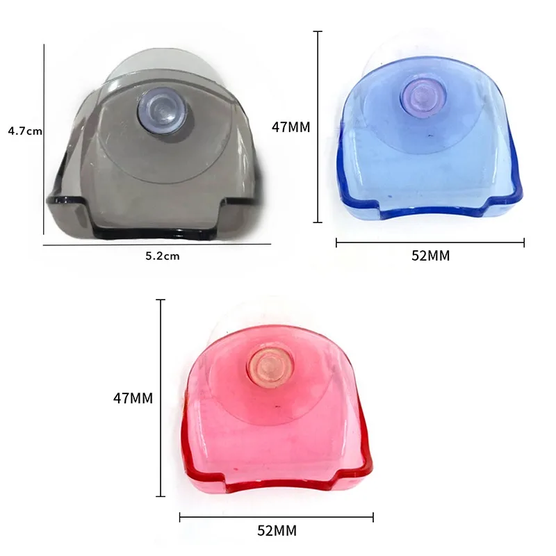 

1Pc Plastic Shaver Hanging Rack Clear Storage Shelf Bathroom Product Razor Holder Suction Cup Shelf Organizer