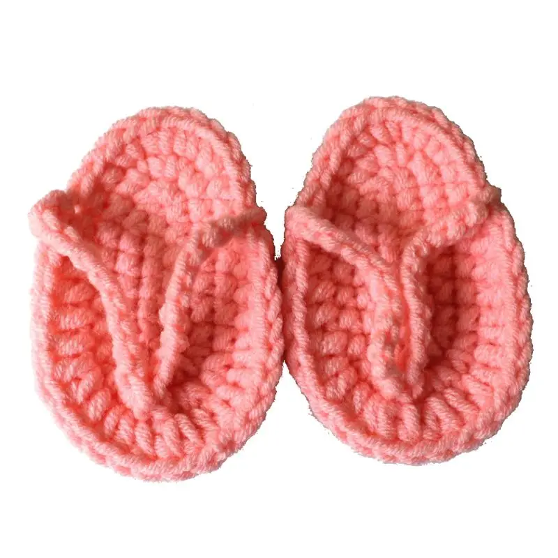 

New Born Photography Props Hand Crochet Baby Slippers Baby Photo Props Shoes Newborn Fotografia Baby Photography Accessories