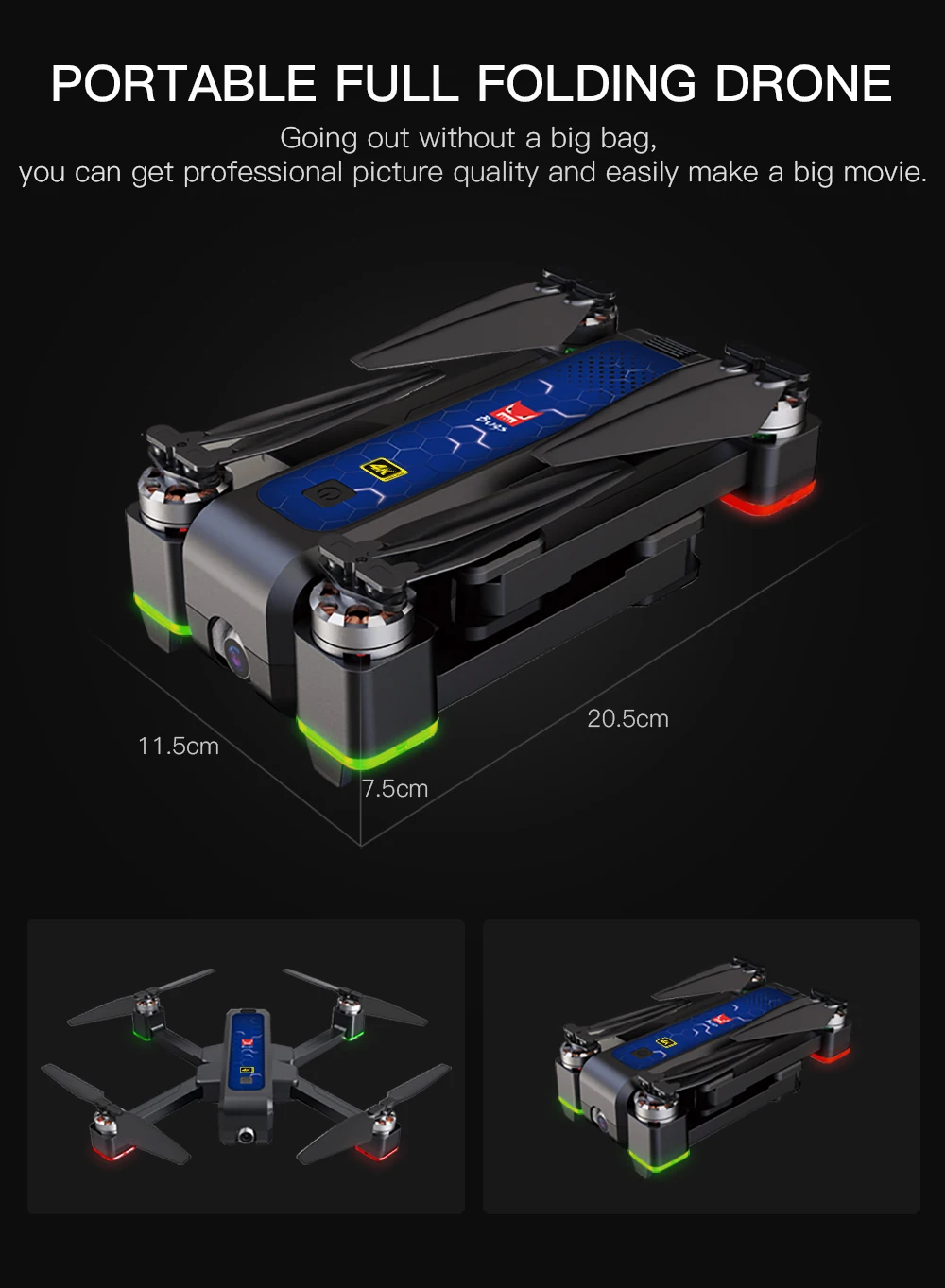 SJRC F11 Дрон с GPS с Wi-Fi FPV 1080 P Камера бесщеточный Quadcopter 25 минут время полета жест Управление складной Дрон Vs CG033 Z5