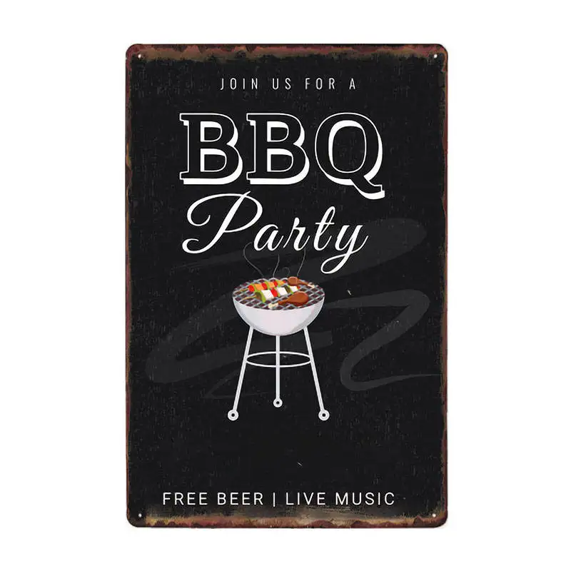 60223 DAD'S BBQ оловянные вывески винтажные металлические бляшки плакат на стену декоративные тарелки бар украшение фермерский дом Декор 20x30 см - Цвет: 60223