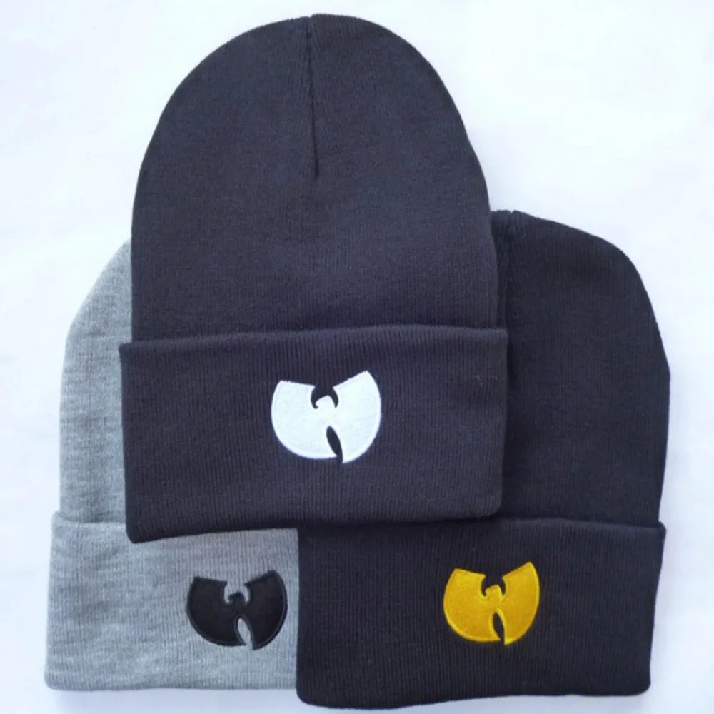 3 цвета женская шапка с WU TANG CLAN теплые зимние шапки для мужчин и женщин вязаная