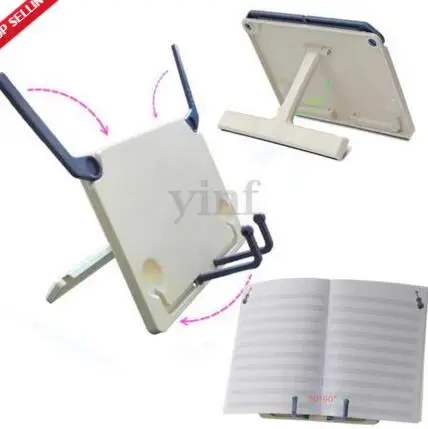 

1pc Portable Book Document Foldable Stand Reading Desk Holder Bookstand