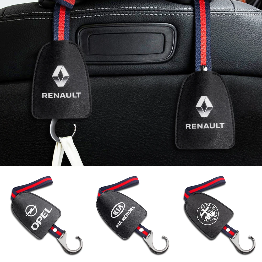 Кожаный Автомобильный крючок на спинку сиденья автомобильный подголовник