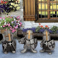knights armor crusader suit more garden tall decor european style sculpture beautiful guard cross gnomes garden decoration