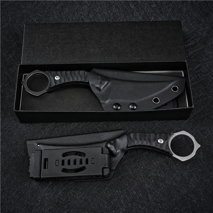 Прямой нож для отдыха на природе спецназа Кемпинг Охота Самооборона Выживание