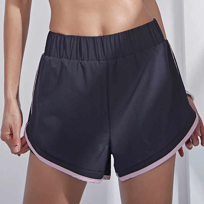 

Fake two pieces of breathable sports hot pants summer double layer anti-glare casual quick-drying fitness running shorts women