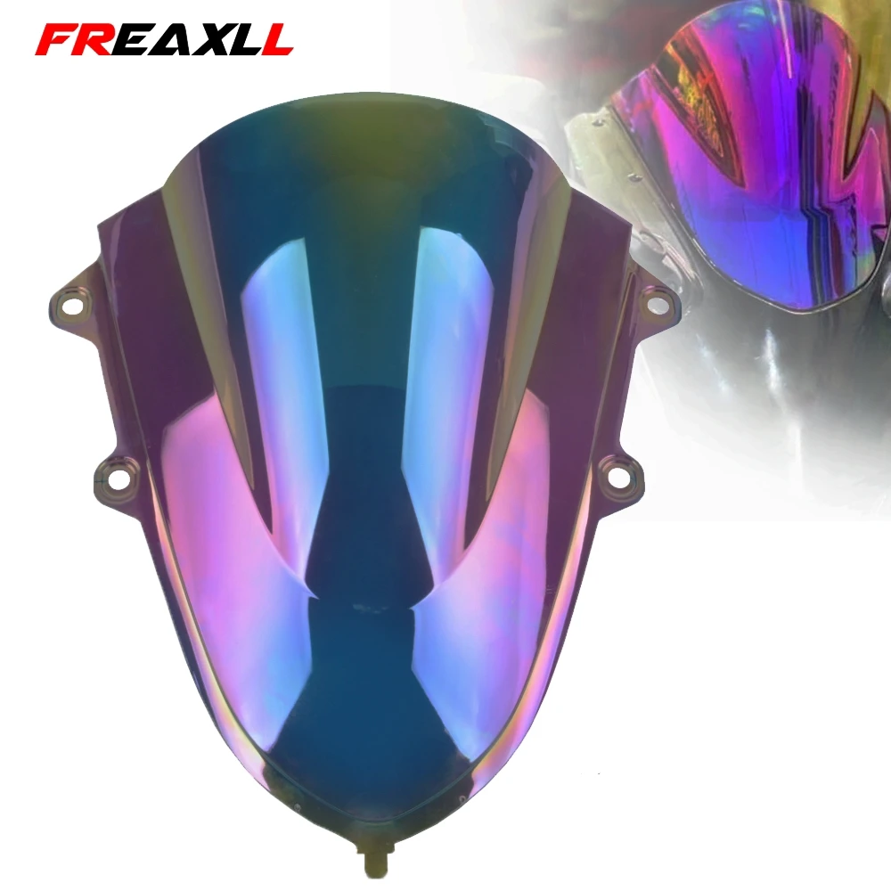 For YAMAHA YZF R125 R15 V3.0 2017 2018 2019 2020 Double Bubble Motorcycle Visor Viser Sport Windshield WindScreen Wind Deflector |