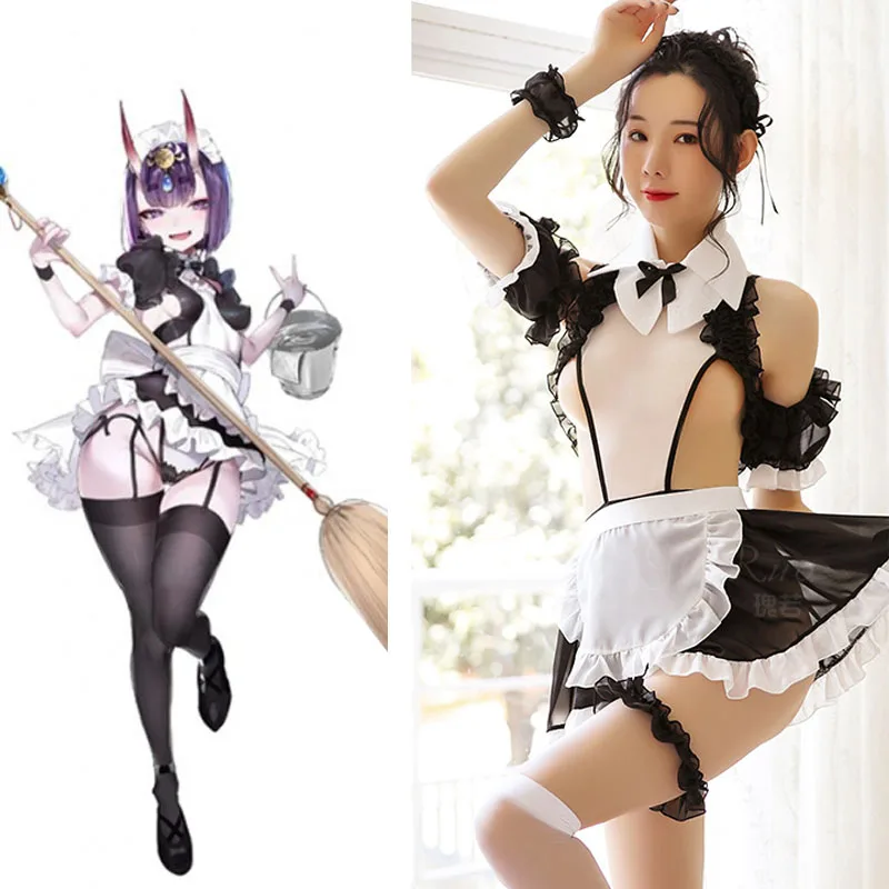Fate Grand Order Shuten douji Cosplay платье горничной FGO игровой костюм сексуальный женский