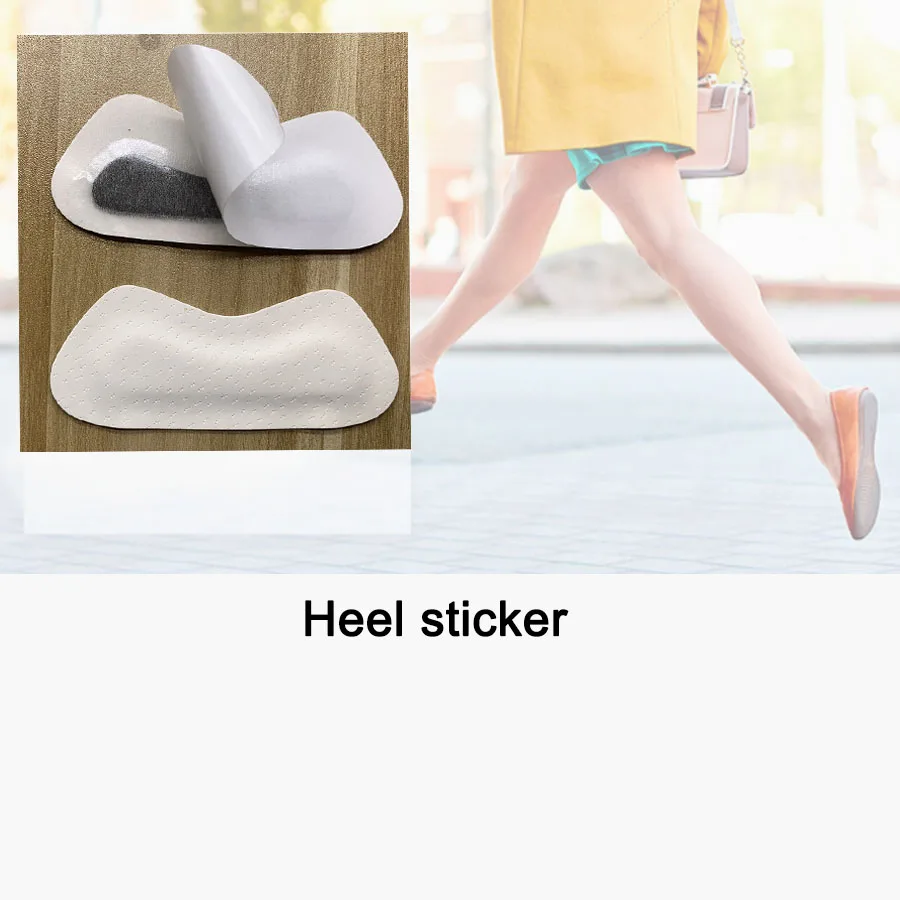 3 pairs heel sticker Унисекс Премиум Кожа ортопедические плоскостопие обуви стельки Высокая супинатор ортопедический Pad для коррекции OX ног Здоровье и гигиена - Цвет: 3 pairs heel sticker