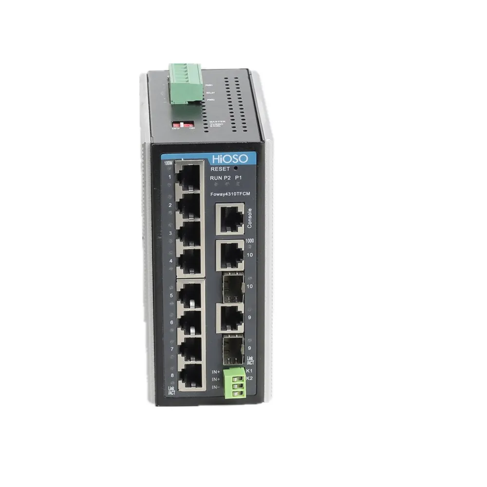 

8 port gigabit managed din rail ethernet switch