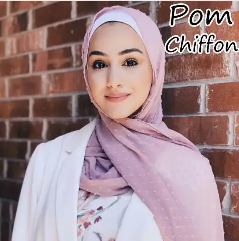 10 шт./лот жаккардовая Роскошная простая шифоновая шаль шарф новый дизайн хиджаб